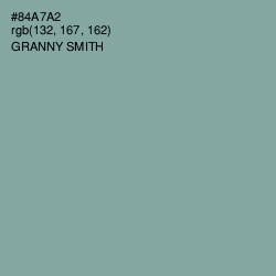 #84A7A2 - Granny Smith Color Image